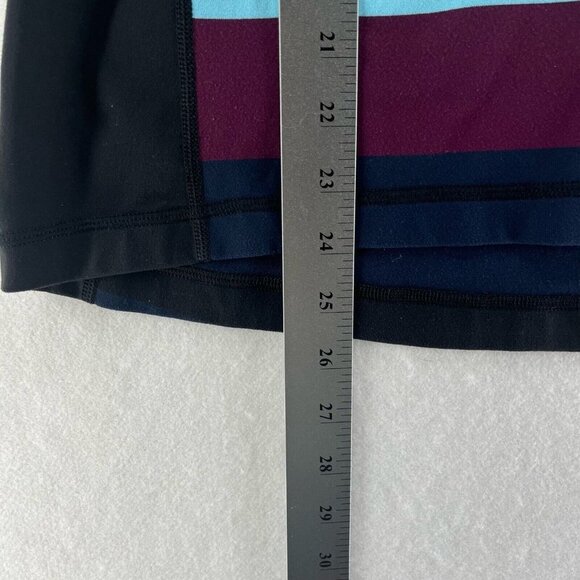 Lululemon Top Womens Size 4 Scoop Neck Tank Stripe Shelf Bra Athletic Multicolor - Picture 9 of 9